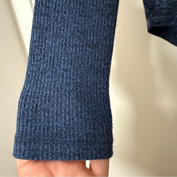 Rag & Bone Jean Top Womens Size Small Blue Long Sleeve Crew Neck High Low Hem - Picture 4 of 11